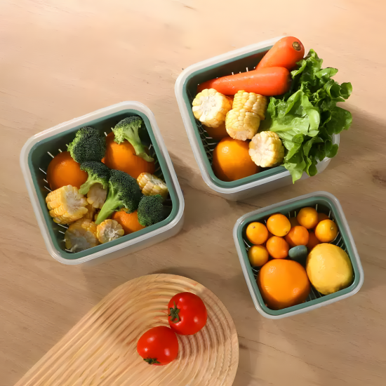 Plastic Colander With Bowl Small